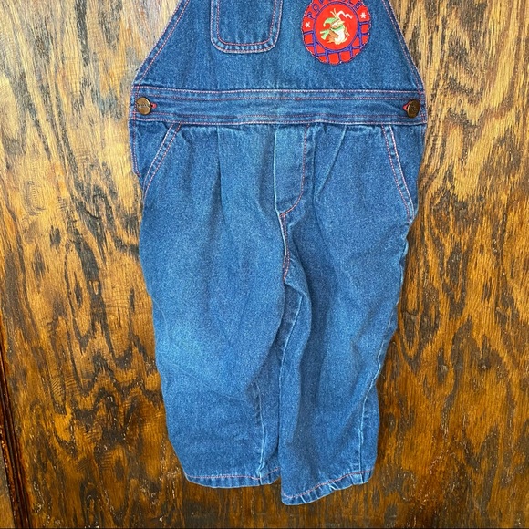 Vintage Denim Overalls Popsicle 2T Jean Patch - Picture 5 of 8
